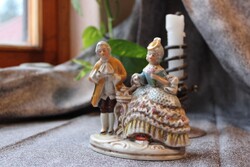 Lippelsdorfi porcelán - Barokk pár