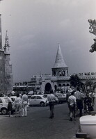 Régi fotónegatív Budapest Halászbástya autókkal  1970-es években -  B14/11/4