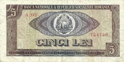 5 lei 1966 Románia 2.