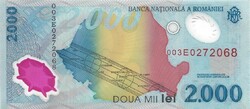 2000 lei 1999 Napfogyatkozás Románia 4.