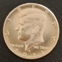 Ritkább ! 2021. Kennedy fél dollár P USA  (714)