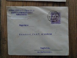 Dreher Jenő Uradalma részére címzett boríték,  1920-as évek, papírrégiség