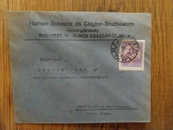 Dreher Jenő Uradalma részére címzett boríték,  1920-as évek, papírrégiség