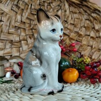 Rudolf Kammer porcelán macska cica