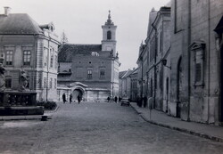 Régi fotónegatív Veszprém belváros 1960-as évek B14/11/27