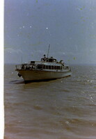 Régi fotónegatív kocka Mahart hajó a Balatonon 1970-es évek B14/11/30