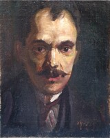 Ism. festő (Ujházy,Ujváry?) : Portré