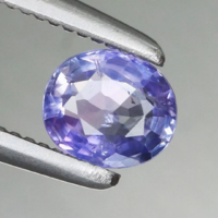 0.30ct 4.4x3.8mm Gyönyörű Lila Zafír Ékkő, High-End minőség