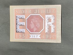 II. Erzsébet angol királynő ezüst jubileuma. 1952-1977.Színes képeslap, posta tiszta.