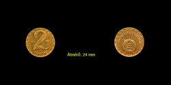 2 Forint - LAST MINTING OF THE PEOPLE'S REPUBLIC IN 1989 (New designs followed!)