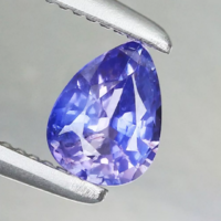 0.31ct 4.9x3.7mm Gyönyörű Lila Zafír Ékkő, High-End minőség
