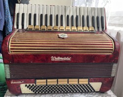 Eladó Weltmeister Gigantilli V harmonika, 120 basszusos, 11+5 hangszínváltós tangóharmonika