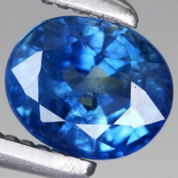 0.64ct 5.2x4.3mm Gyönyörű Ragyogó Kék Zafír Ékkő, High-End minőség