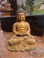 ÖNTÖTT BRONZ BUDDHA
