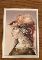 Szász Endre ,porcelán kép ,