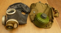 CCCP Szovjet katonai gázálarc+szűrő+táska