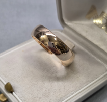 14 K arany jegygyűrű, karika gyűrű 7,56 g
