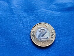 LENGYELORSZÁG 2 ZLOTY 2018 BIMETÁL! UNC! RITKA!