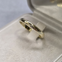 14 K arany jegygyűrű, karika gyűrű 1,55 g