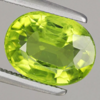 2.3ct 9x6.8mm Ragyogó, Gyönyörű Peridot Ékkő, High-End minőség