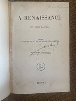 Raneissance Csuday Jenő schonherr Gyula Révai testvéreik regi konV uj világ hajnala