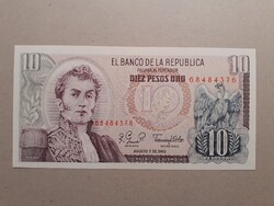 Kolumbia - 10 Pesos oro 1980 UNC
