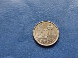 SZINGAPÚR 20 CENT 2013 REPÜLŐTÉR! OROSZLÁN! UNC!