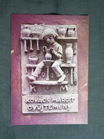 Képeslap,Szentendre múzeum,Kovács Margit kerámia gyüjtemény,1980-