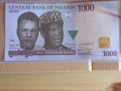 1000 Naira bankjegy nigériai papír pénz - UNC 2005 (kiadás évében) -