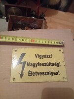 Vintage zománctábla
