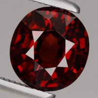 1.75ct 7.3x6.8mm Ritka, Gyönyörű Pirop Gránát Ékkő, High-End minőség