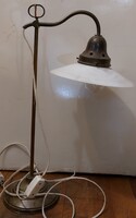 Banklámpa tejüveg búrával -ca.1940, 54 cm-es magasságú. 3555b