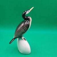 Veress Miklós Hollóházi Kormorán madár figura