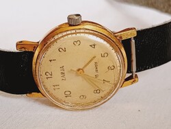Óra karóra 038 - ZARIA 15 köves mechanikus felhúzós retro 28mm ZARJA