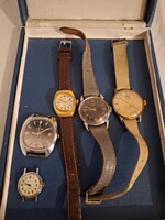 5 darab régi karóra