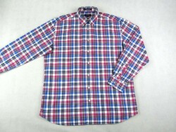 EREDETI GANT GEORGICA OXFORD (XL / 2XL) ELEGÁNS KOCKÁS HOSSZÚ UJJÚ FÉRFI ING