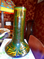 Semmering jelzéssel - osztrák  szecessziós  majolika  váza- ritkán előkerülő darab