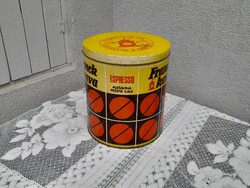 Retro nagyméretű kávés pléh doboz