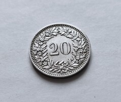 Svájc / Helvetica 20 Rappen 1952 B.
