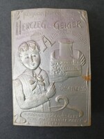 HERCZEG ÉS GEIGER ANTHRACÉN ÍRÓTINTÁI - SZECESSZIÓS REKLÁM, DIÁK ÓRAREND