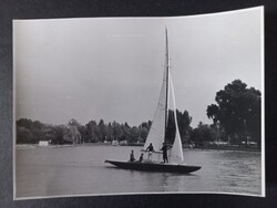 Régi fotó Balaton - Vitorlás a Balatonon 1960-as évek közepe