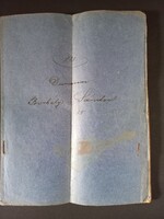 Antik Adókönyvecske bejegyzésekkel Borbély Sándor Dunavecse 1902-1907