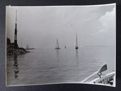 Régi fotó Balaton - Vitorlások a Balatonon 1960-as évek közepe