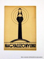 1940 május  /  NAGYASSZONYUNK  /  SZÜLETÉSNAPRA RÉGI EREDETI ÚJSÁG Ssz.:  8017