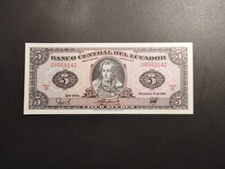 Ecuador - 5 Sucres 1988 UNC