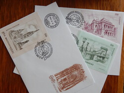 FDC szett: 1993. Budapest nevezetességei (I.) sor 3 borítékon   /1.600,-Ft/