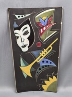 Art-deco színház falikerámia