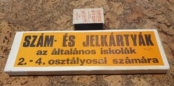 Retro hiánytalan szám és jelkártyák általános iskola 2.-4. osztályosoknak tanért szocreál piért a10