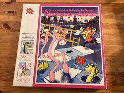 Retro rózsaszín párduc társasjáték