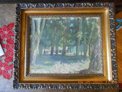 Czene Béla - Platánok, 1956, Baja